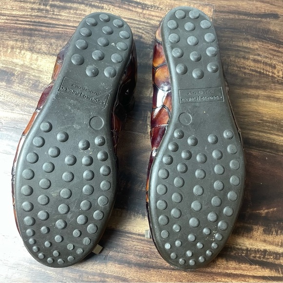 Donald J. Pliner Size 9 M Brown Animal Print Dance Ballet Dance Flat Shoe - Picture 8 of 11